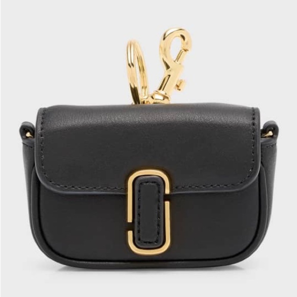 Marc Jacobs Black Mini Bag with Gold Hardware